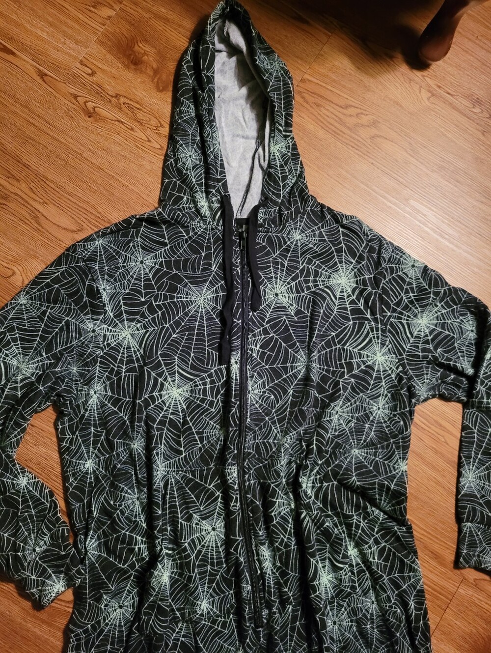 Torrid 1 2 spiderweb pajama union suit hooded one piece